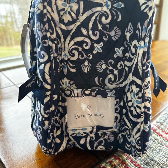 Vera Bradley Steel Blue and White Floral Bag - Picture 2 of 5